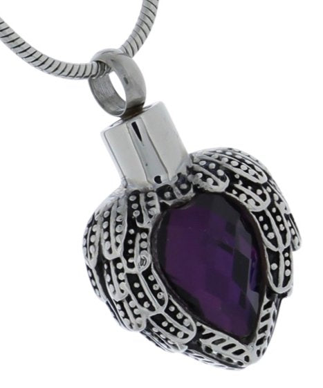 Angels Wings Heart - Purple - Image 4