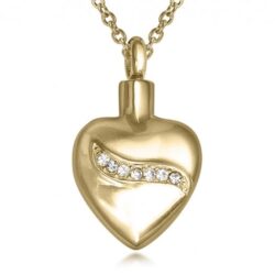 Alternative view of Elegant Ribbon Heart - Gold