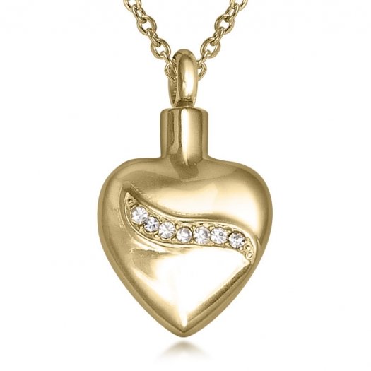 Elegant Ribbon Heart - Gold - Image 2