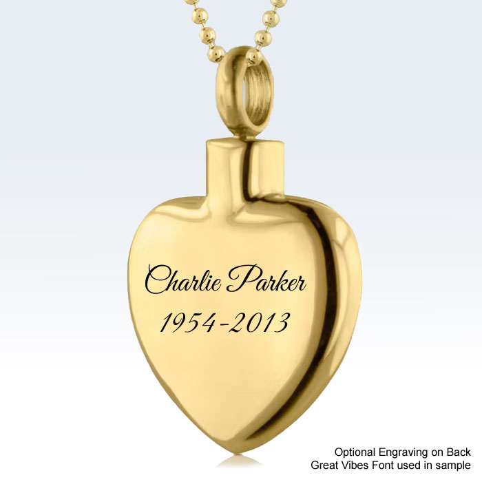 Angela's Heart - Gold Unfilled - Image 4