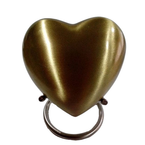 Gold Heart Urn