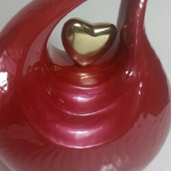 Heart in my Tear Drop Urn - Red - Image 5