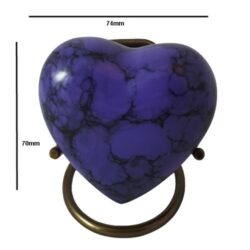 Marble Purple Heart Urn - Image 3