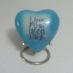Moon and Back Heart Urn - Image 4