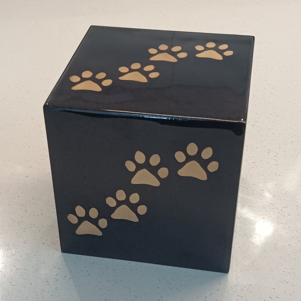 Wooden Cube Pet Urn - Image 2