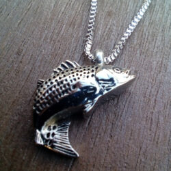 Alternative view of Silver Fish Pendant