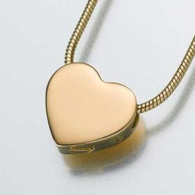Alternative view of Gold Sliding Heart