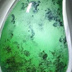 Green Tear Drop Urn - Image 7