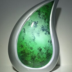 Green Tear Drop Urn - Image 5
